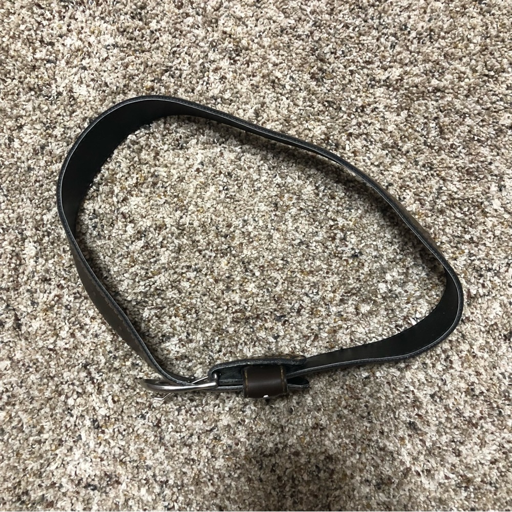 Brown Samuelson Harley Davidson 33” Brown Belt Wo… - image 2